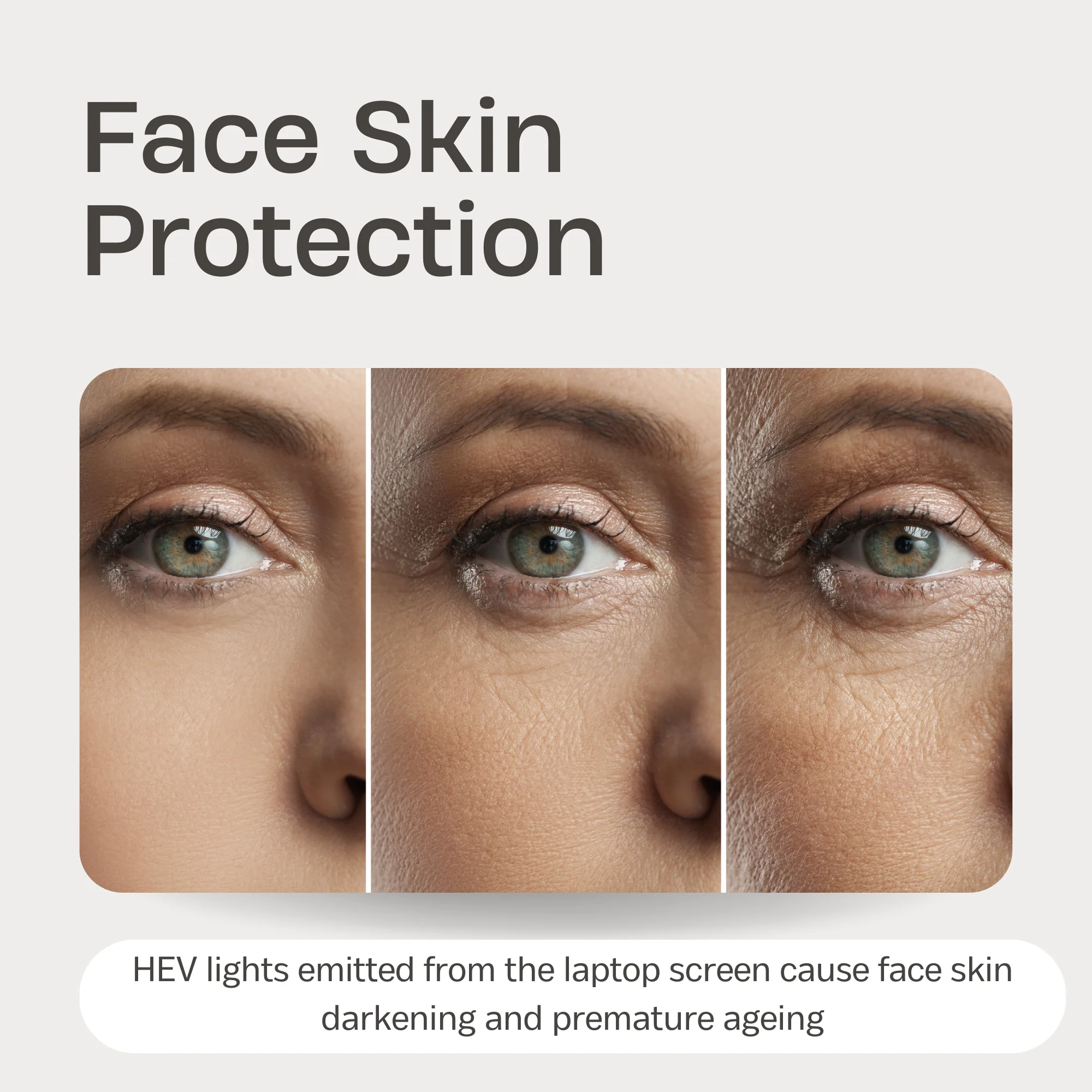 AntiGlare Eye + Face Skin Protection Screen for HP Laptop Blue Light Blocking ABCS Screen. - Image 3
