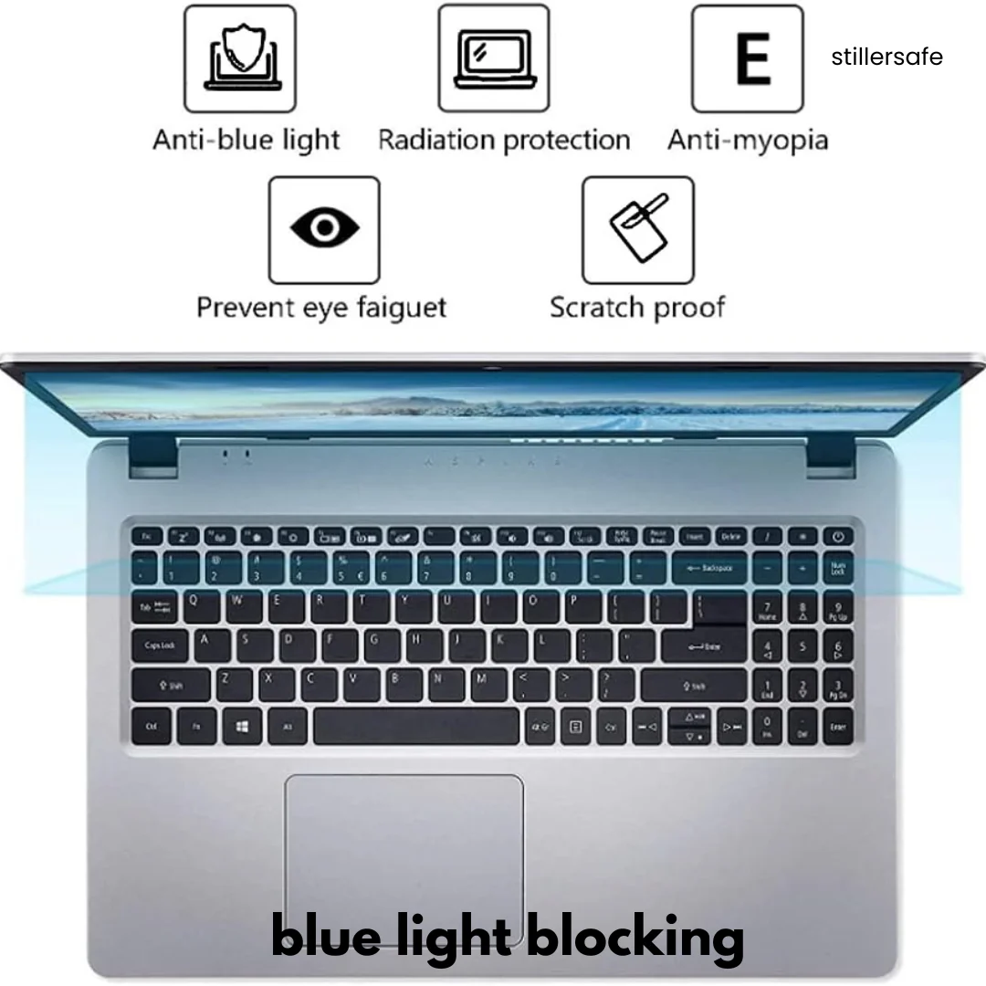 AntiGlare Eye + Face Skin Protection Screen for HP Laptop Blue Light Blocking ABCS Screen. - Image 9
