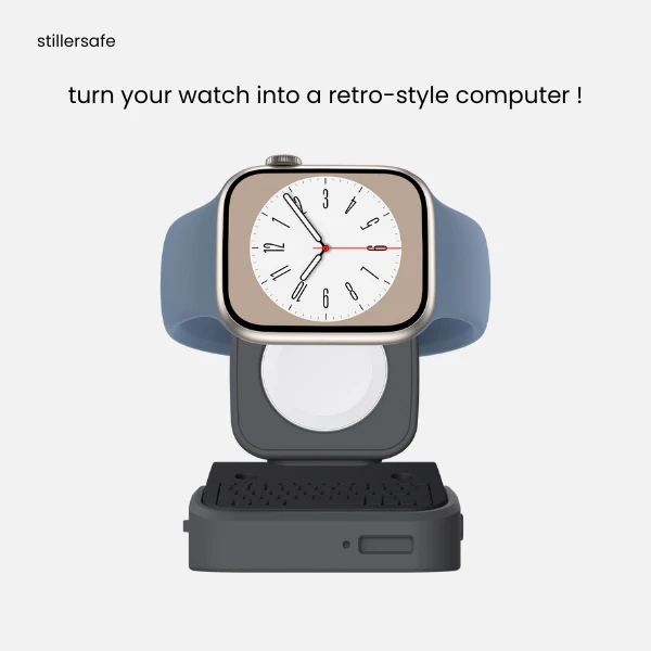 Apple Retro Watch Typewriter Stand + Cable Management - Image 6