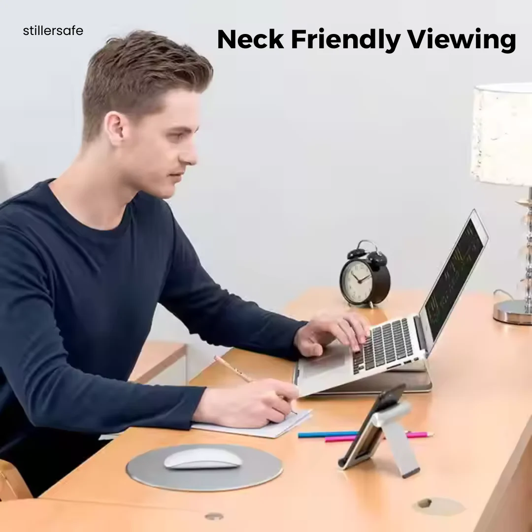 Ergonomic Aluminium Laptop Stand _ The Perfect Stand And Height - Image 12