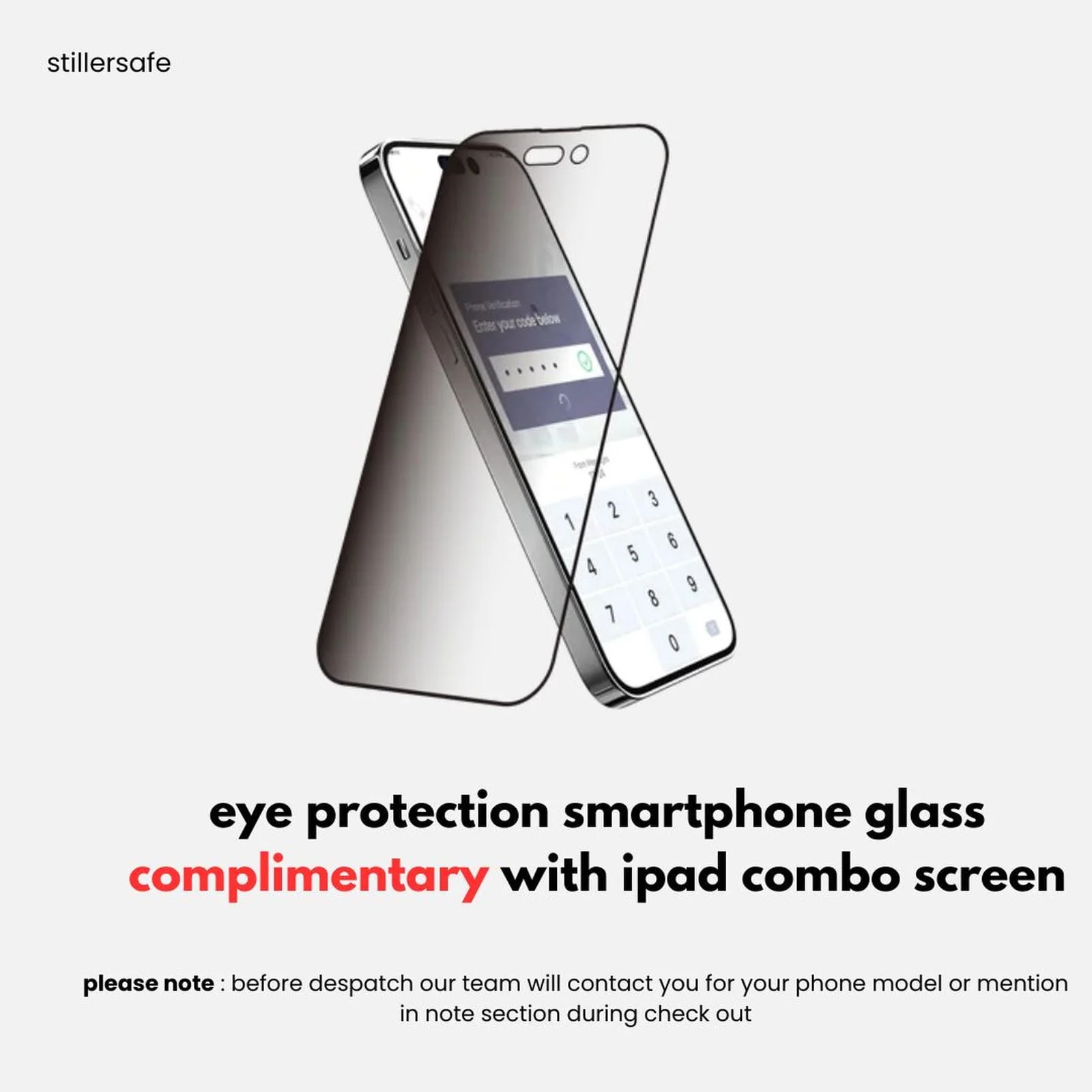 Eye + Face Skin Protection AntiGlare 5D Tempered Glass for iPad Air M2 -13  Inch. Blue Light Blocking ABCS Glass - Image 3