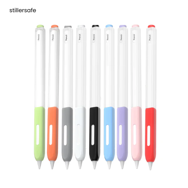 For iPad Pencil 2 stylus Protective Case Soft Silicone Protective + Tip Cover  Anti-Scratch Nib - Image 9